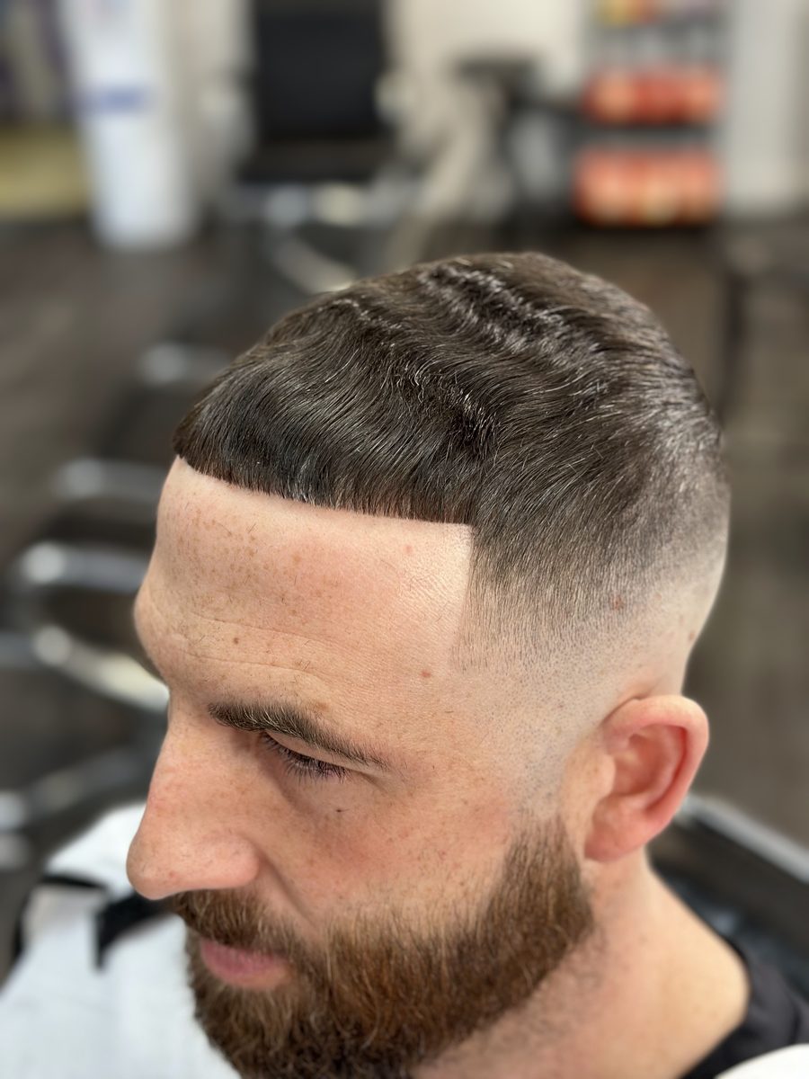 Professional haircut at 20 & Out Barbershop