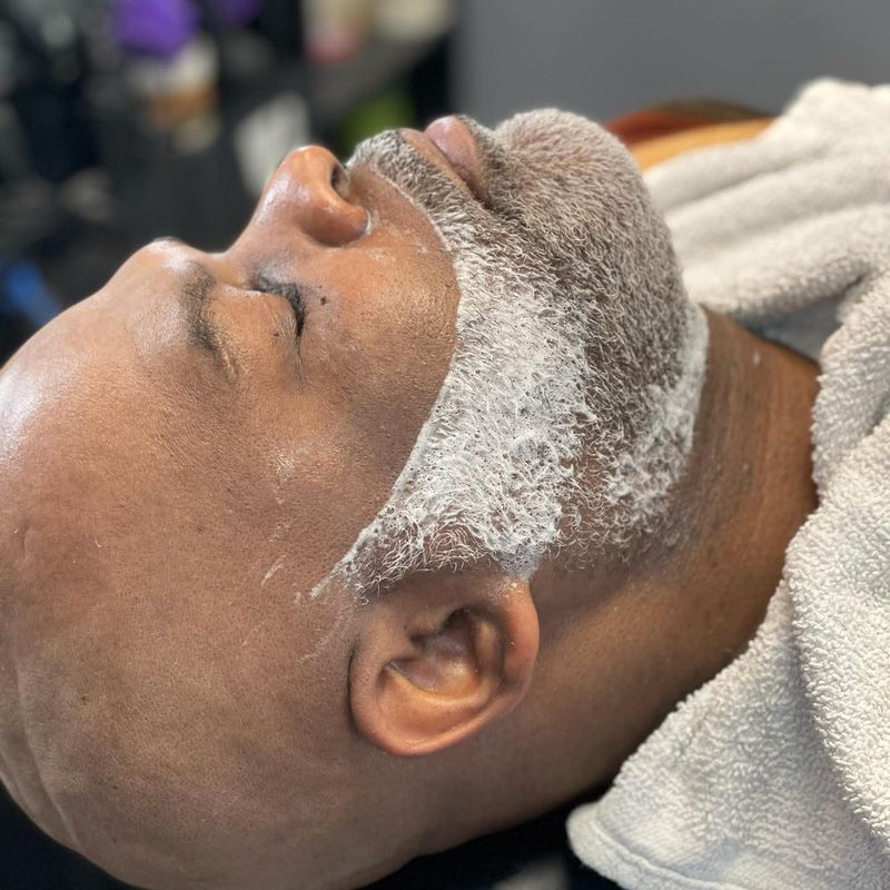 Hot Towel Shave at 20 & Out Barbershop